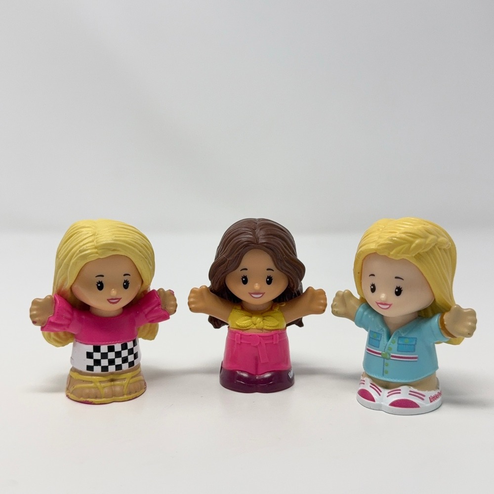 Fisher Price‎ Little People Barbie Figure Lot of 3 Dreamhouse Swimmer Racer